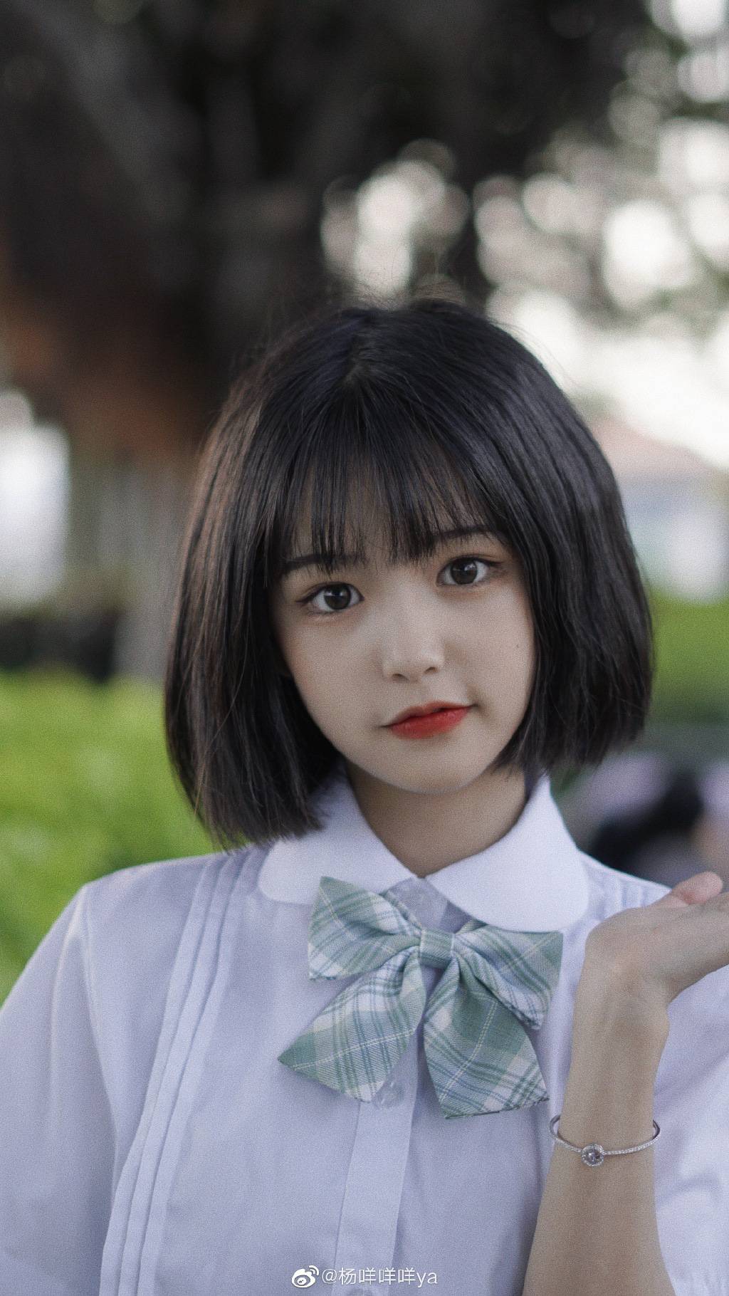 可爱短发美女杨咩咩美照图片精选_1