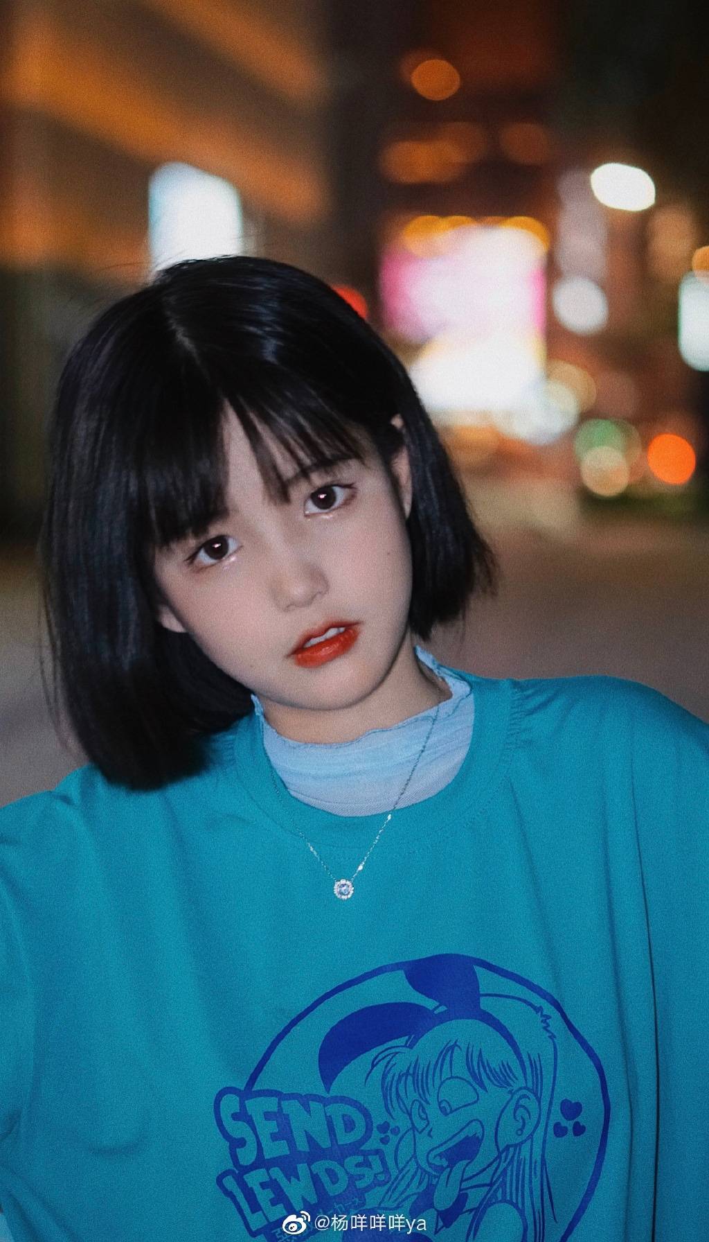可爱短发美女杨咩咩美照图片精选_2