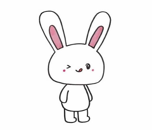 卡通小兔子儿童简笔画图片大全_7