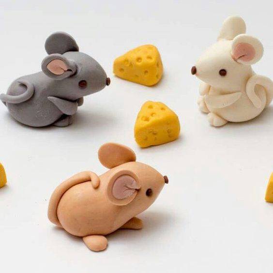 儿童彩泥小老鼠作品图片集锦_8