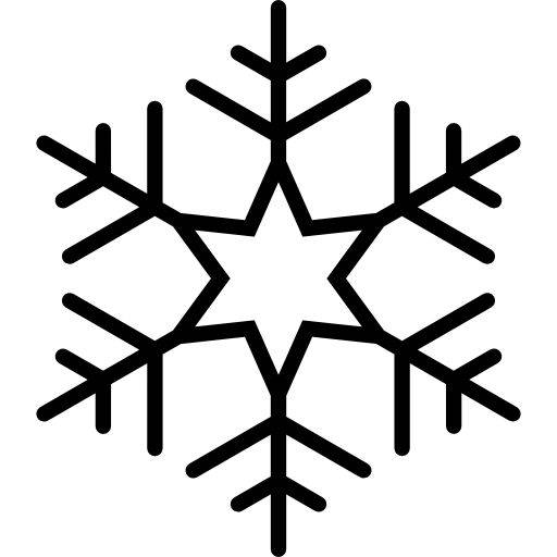 幼儿园黑白雪花简笔画图片大全_3