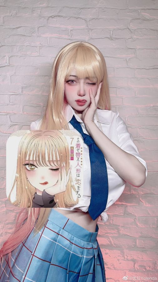美女博主优拉Yolenda 穿JK制服Cosplay 喜多川海梦_1
