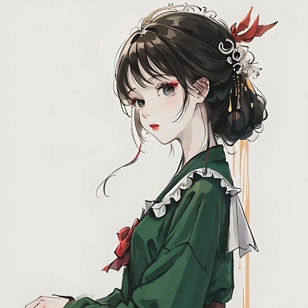 让人一眼惊艳的古风头像女生闺蜜头像图片_6