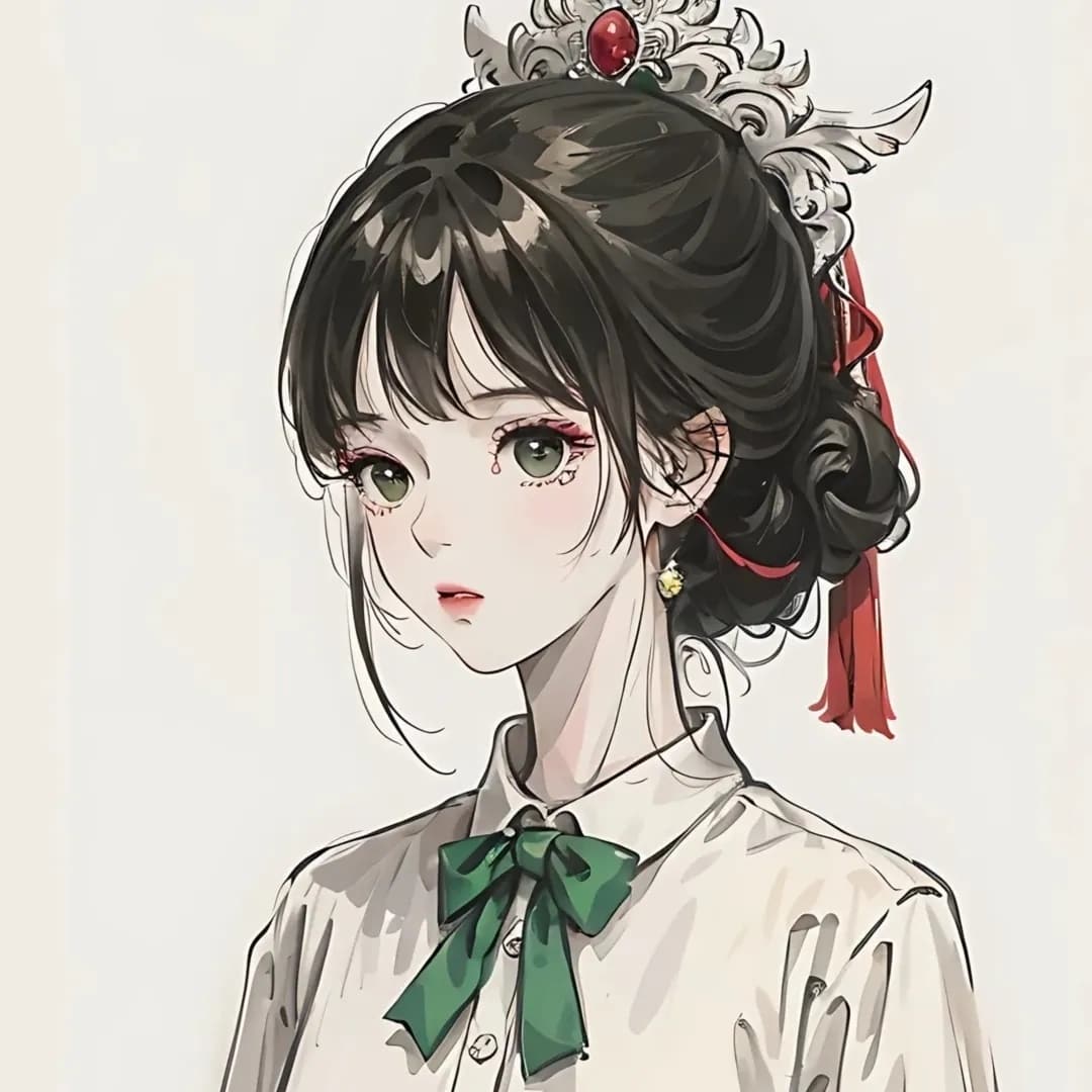 让人一眼惊艳的古风头像女生闺蜜头像图片_8