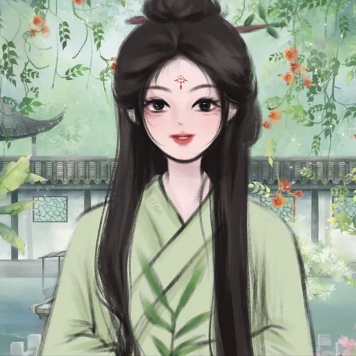 让人一眼惊艳的古风头像女生闺蜜头像图片_13