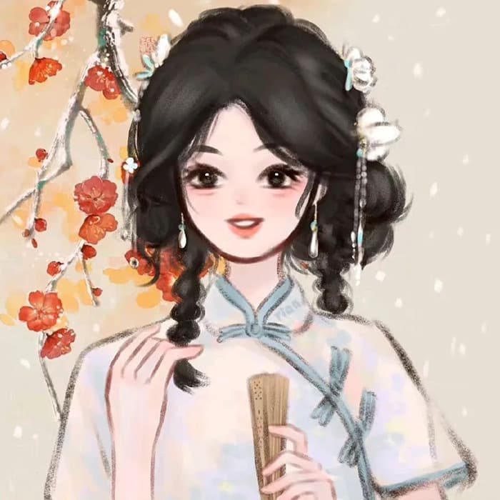 让人一眼惊艳的古风头像女生闺蜜头像图片_18