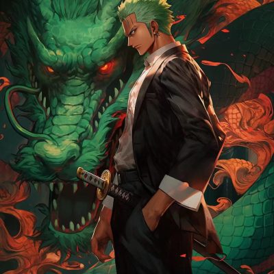 《海贼王》索隆西装霸气高清图片 太帅了