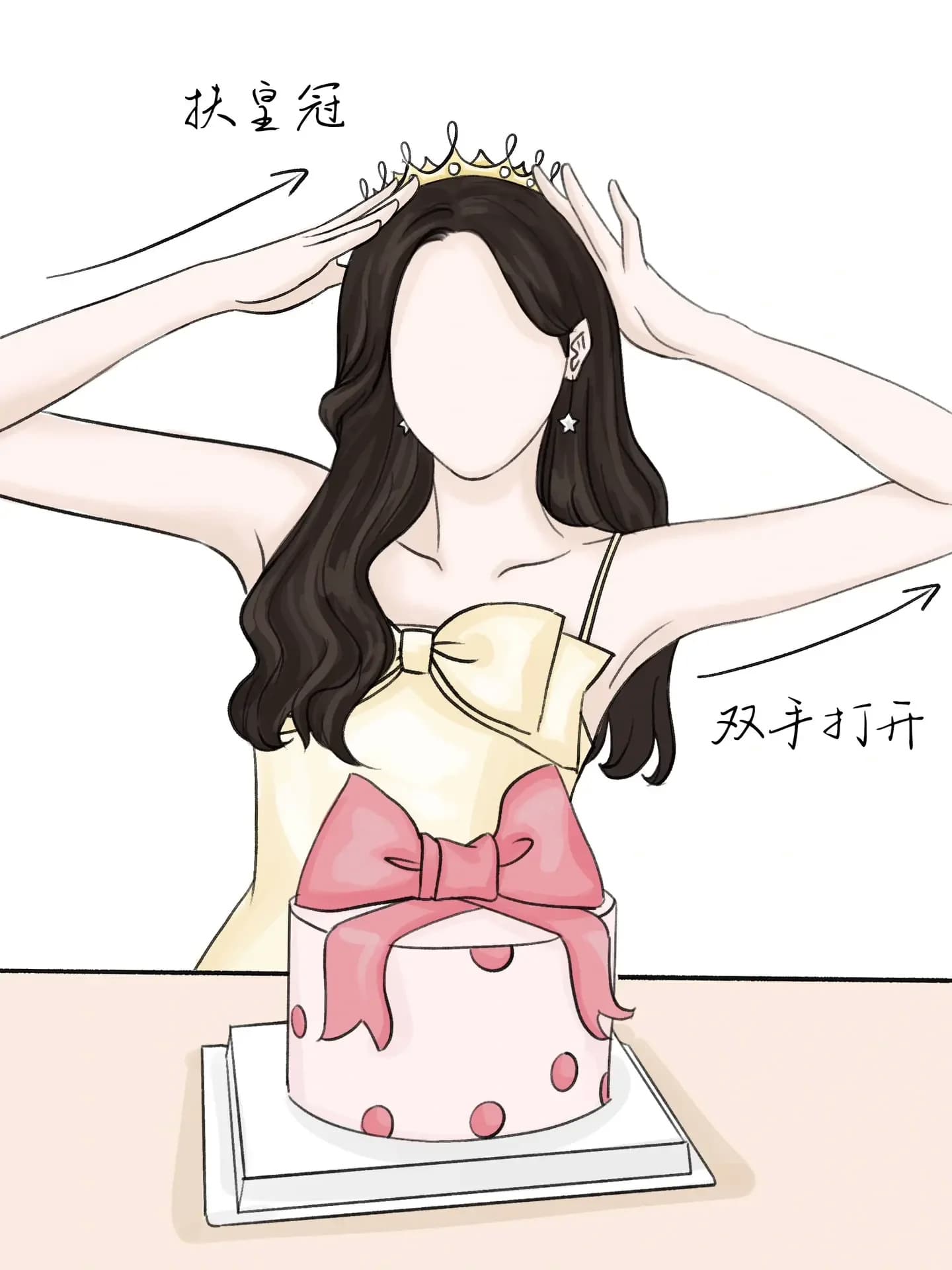 生日蛋糕前万能拍照姿势，生日许愿如何拍照好看？_2