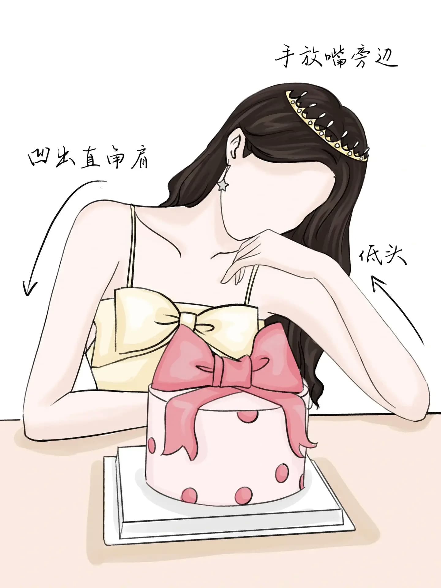 生日蛋糕前万能拍照姿势，生日许愿如何拍照好看？_3