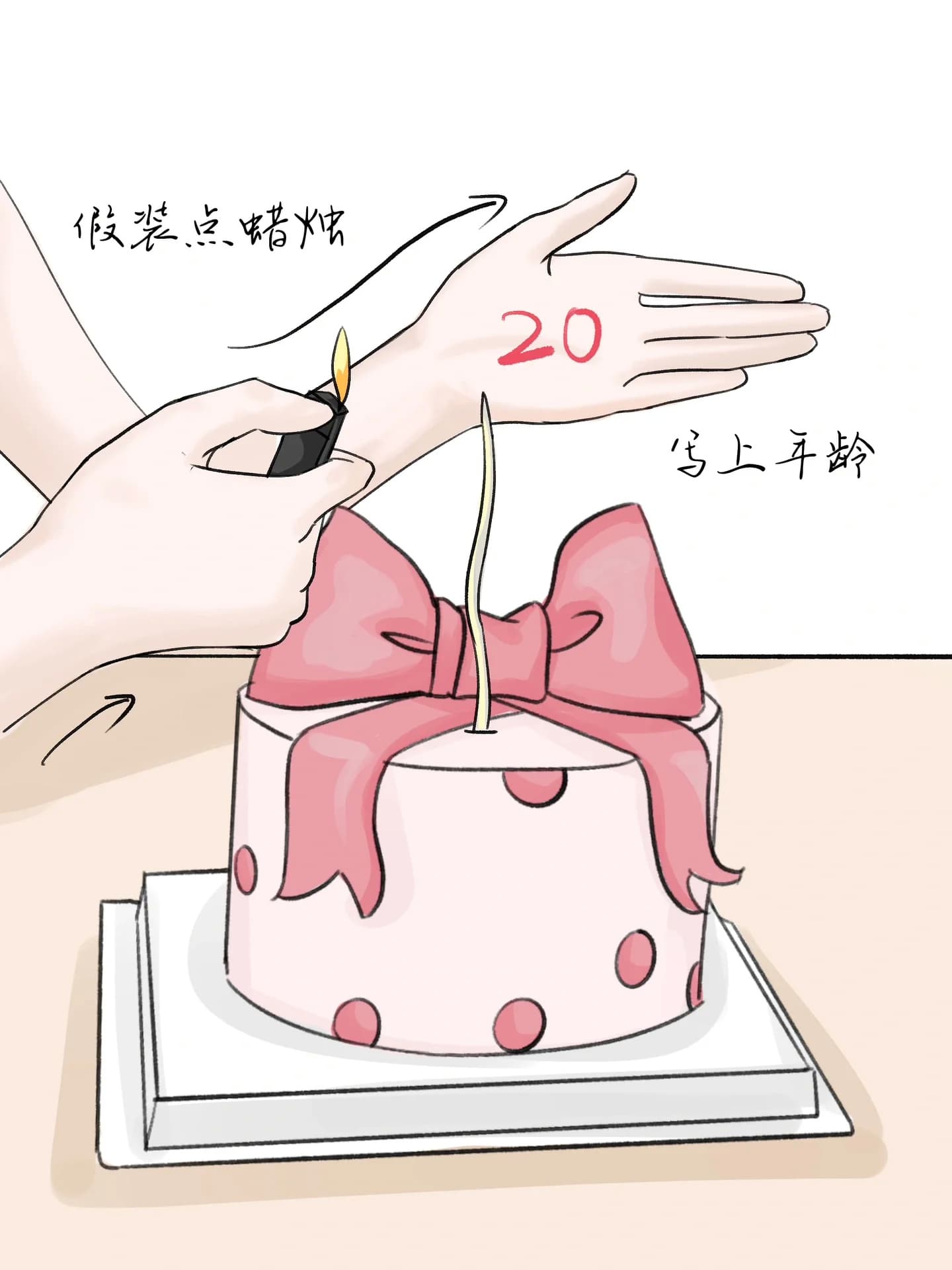 生日蛋糕前万能拍照姿势，生日许愿如何拍照好看？_5