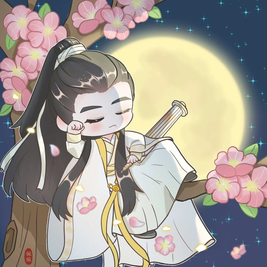 《玉骨遥》肖战时影Q版人物萌图微信头像 肖战古装漫画形象头像_1