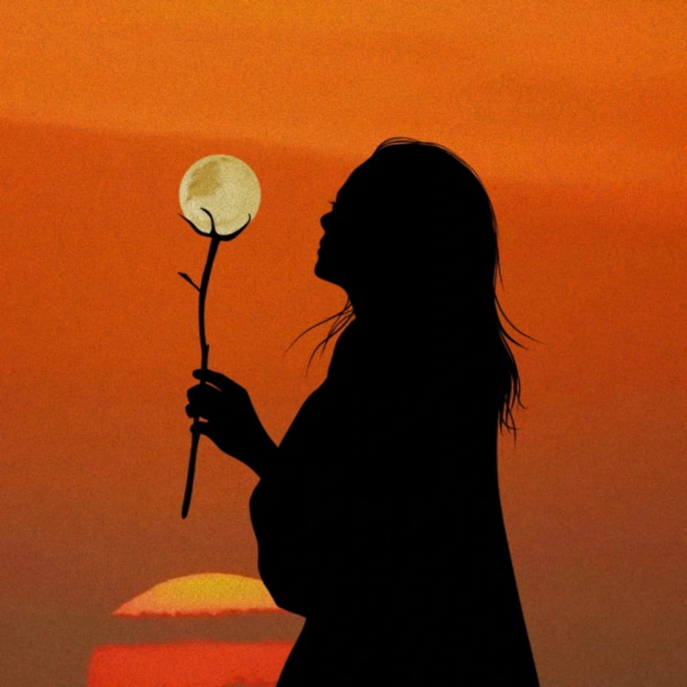 好看的夕阳绝美头像，绝美落日背影情侣微信头像_4