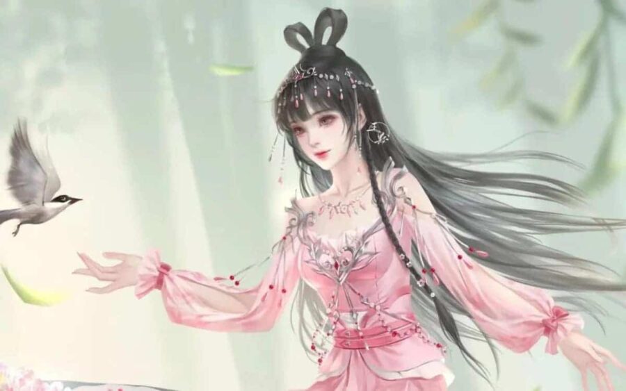 叶罗丽王默穿古装的动漫古风女生头像_5