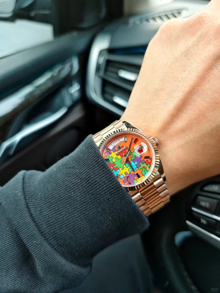 rolex劳力士128235珐琅拼图DD 红心日历真有爱_1