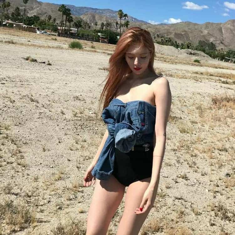 泫雅ins金色长发高级质感头像高清图_4