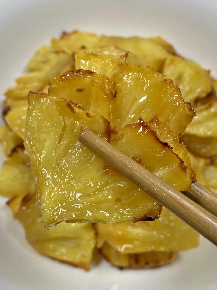 美食烤蜜汁菠萝图片_2
