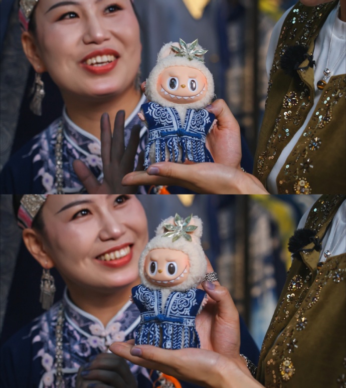 姚安娜的全球限量labubu图片_2