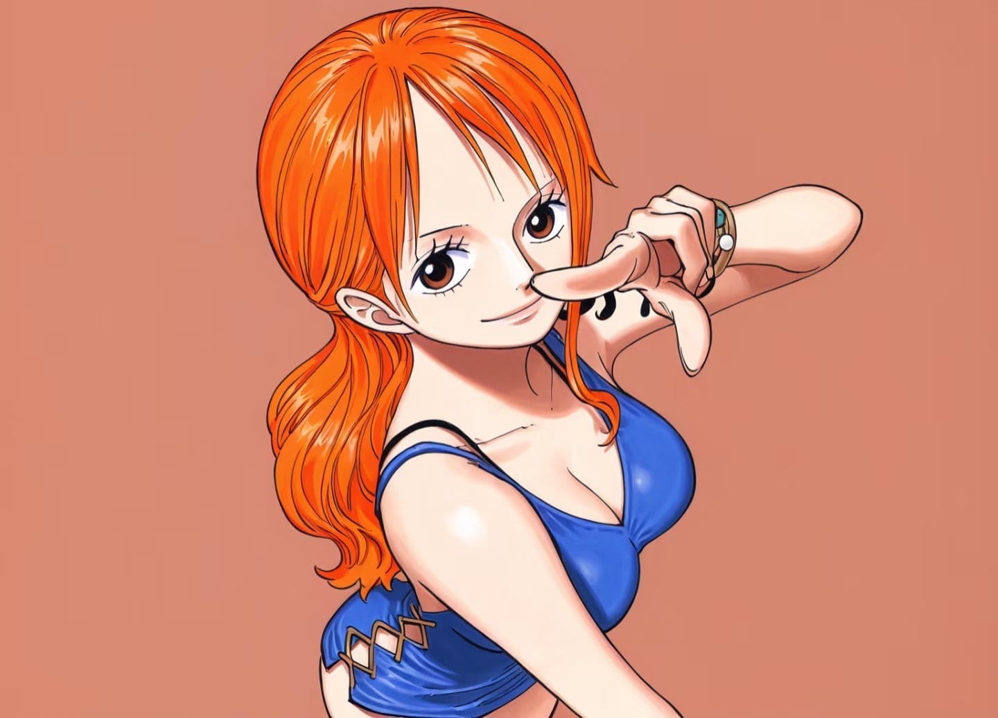 海贼王娜美深V开叉露背礼服二次元图片_10