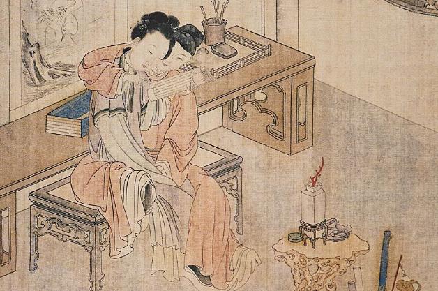 古代让人脸红的椅子春凳男女图片_1