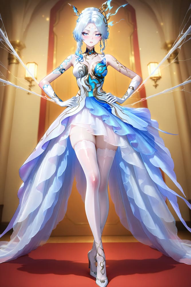 王者荣耀女英雄被绳子困住了伽罗捆绑二次元图片_4