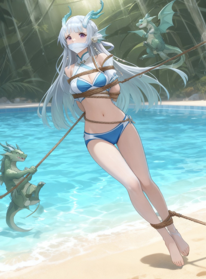 王者荣耀女英雄穿游泳装西施二次元图片_1