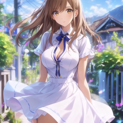 二次元裙子被风吹起的名场面jk图片