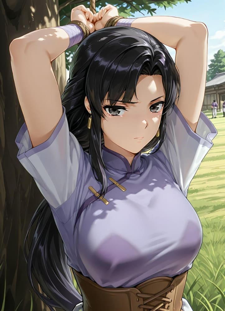 仙剑林月如捆绑打伞大雷翘臀二次元图片_3