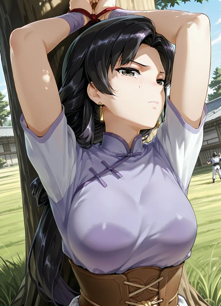 仙剑林月如捆绑打伞大雷翘臀二次元图片_2