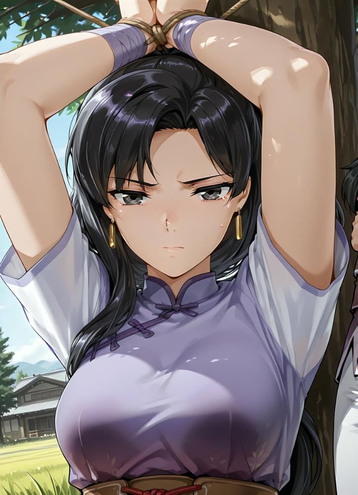 仙剑林月如捆绑打伞大雷翘臀二次元图片_1