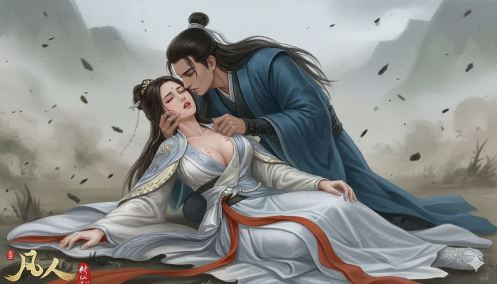 凡人修仙传南宫婉和韩立双修二次元图片_2