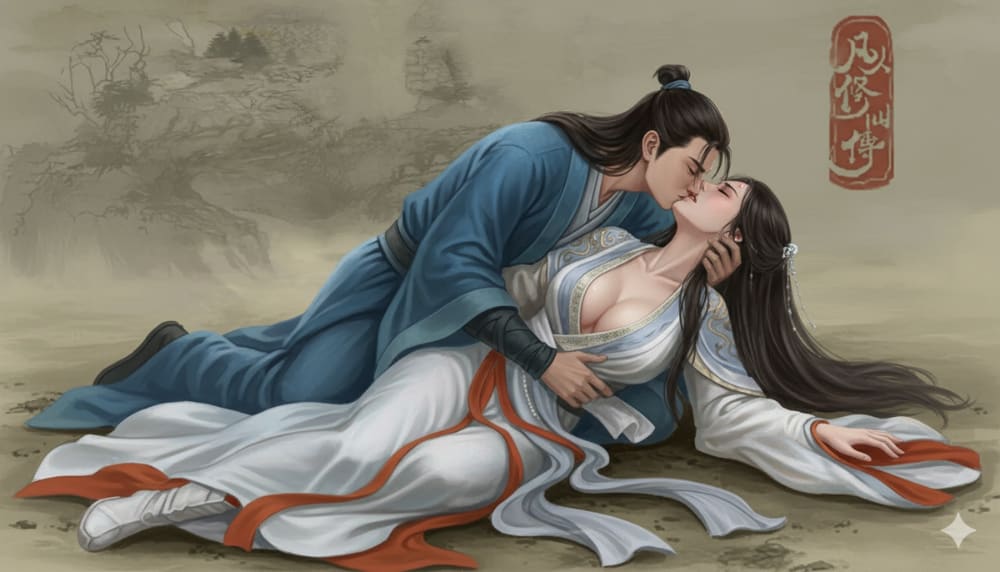 凡人修仙传南宫婉和韩立双修二次元图片_6