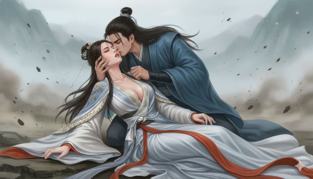 凡人修仙传南宫婉和韩立双修二次元图片_7