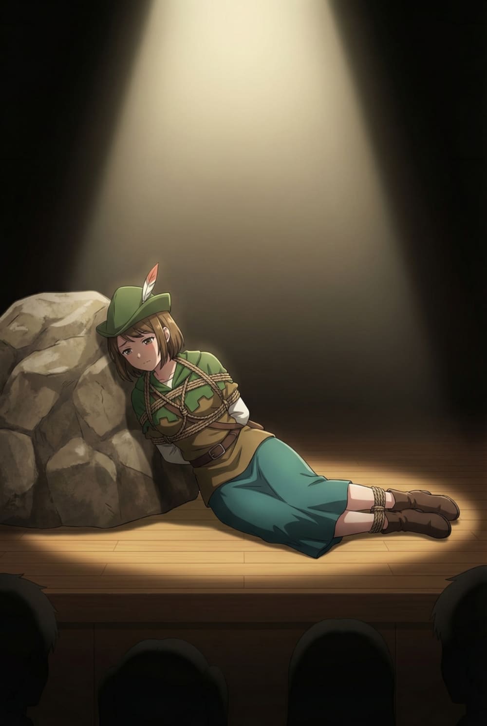 二次元女子高生舞台剧被捆绑图片_3