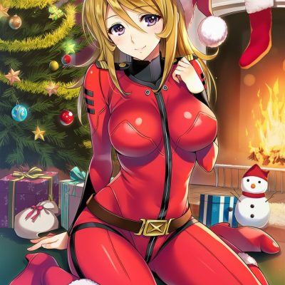 Star Blazers 2199  森雪 圣诞节 紧身衣舰内服