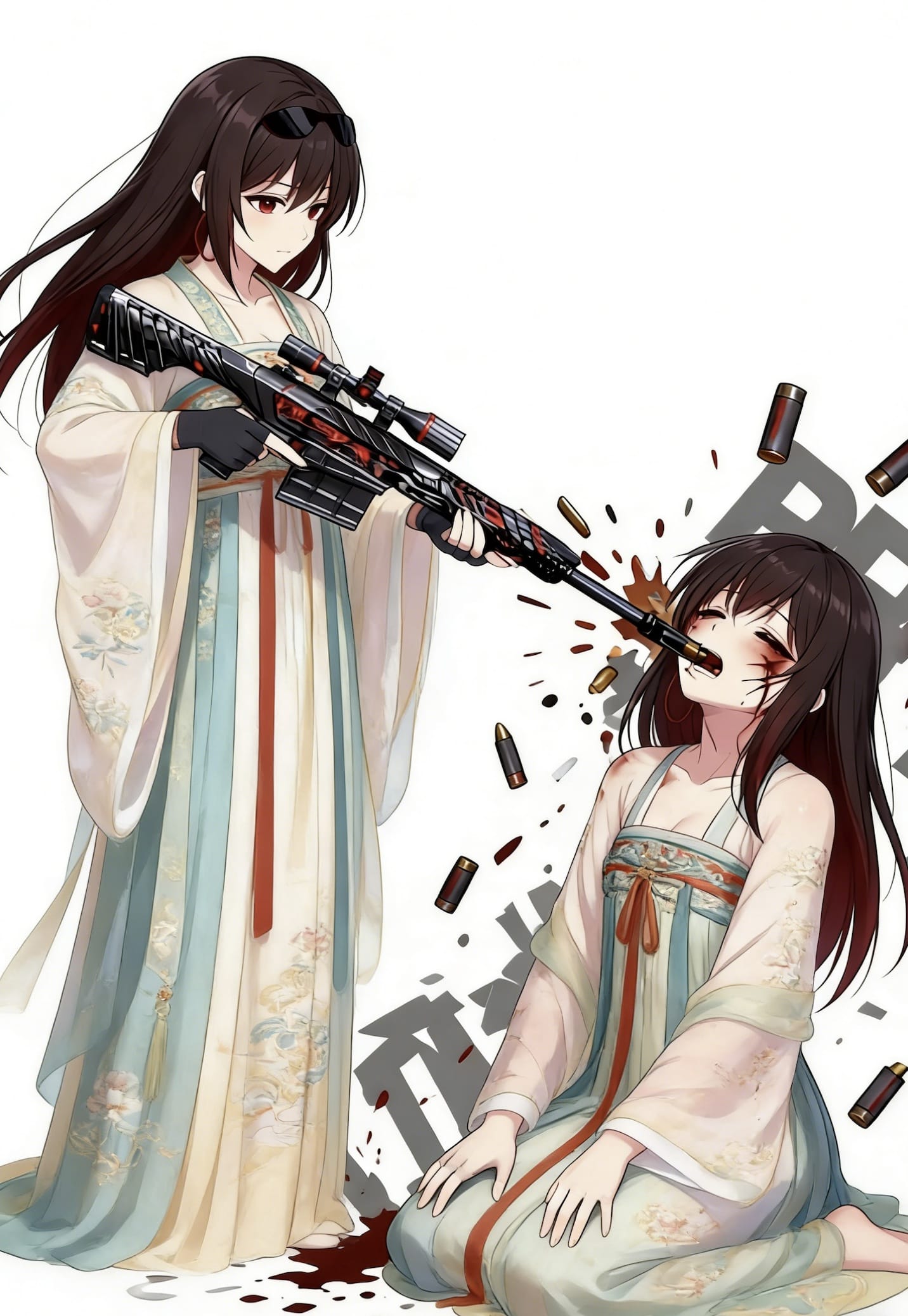 少女吃巴雷特动画二次元图片高清_3