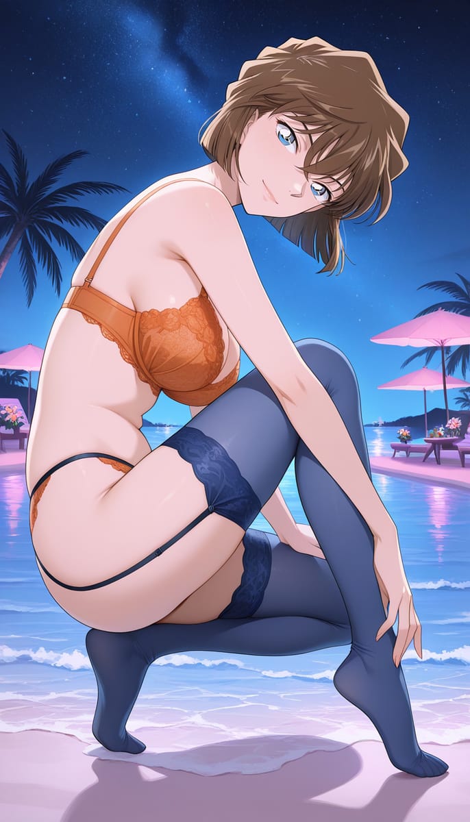 宫野志保最惊艳的照片内衣身材封神图_2