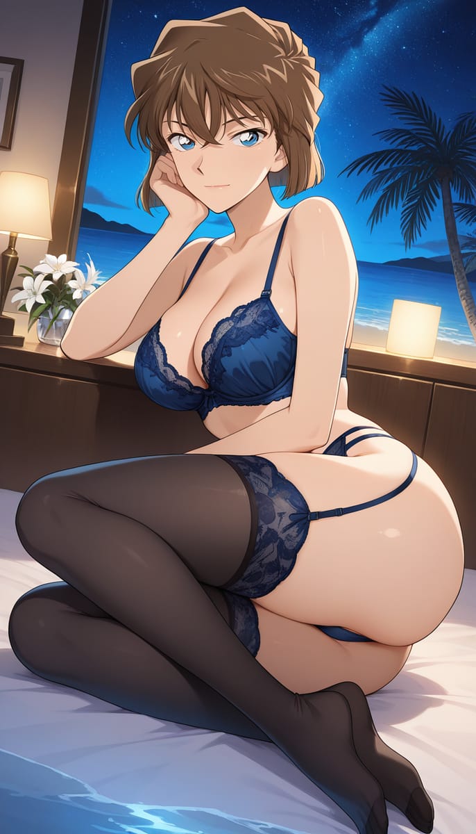 宫野志保最惊艳的照片内衣身材封神图_3