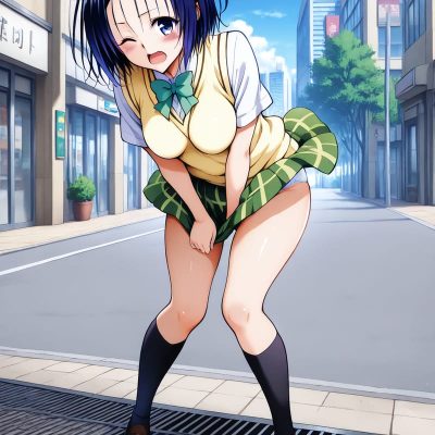 《出包王女》西连寺春菜二次元高中女生短裙小内裤