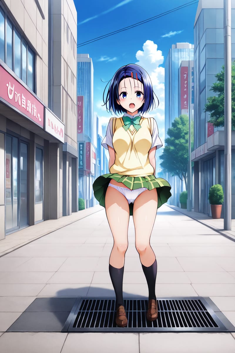 《出包王女》西连寺春菜二次元高中女生短裙小内裤_2