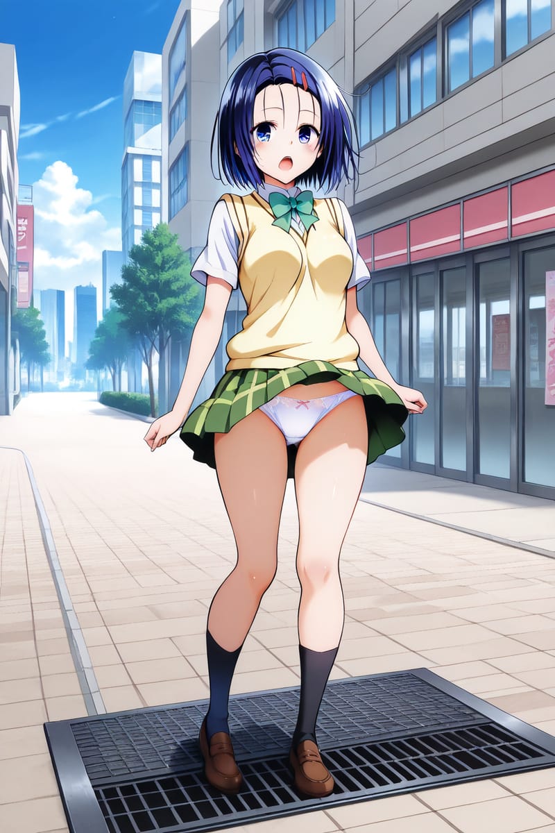 《出包王女》西连寺春菜二次元高中女生短裙小内裤_3