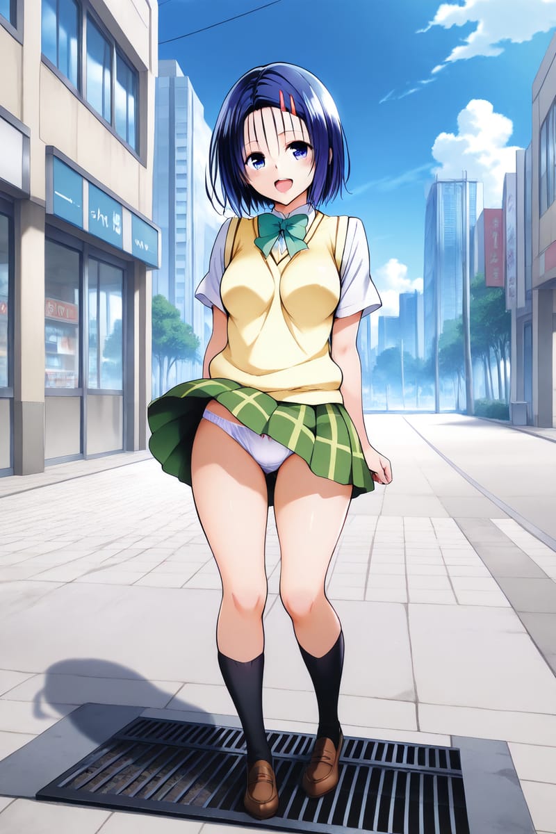 《出包王女》西连寺春菜二次元高中女生短裙小内裤_5