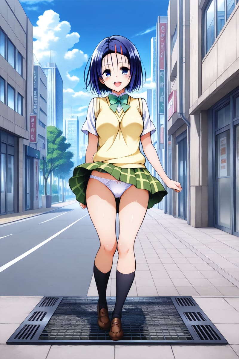 《出包王女》西连寺春菜二次元高中女生短裙小内裤_6