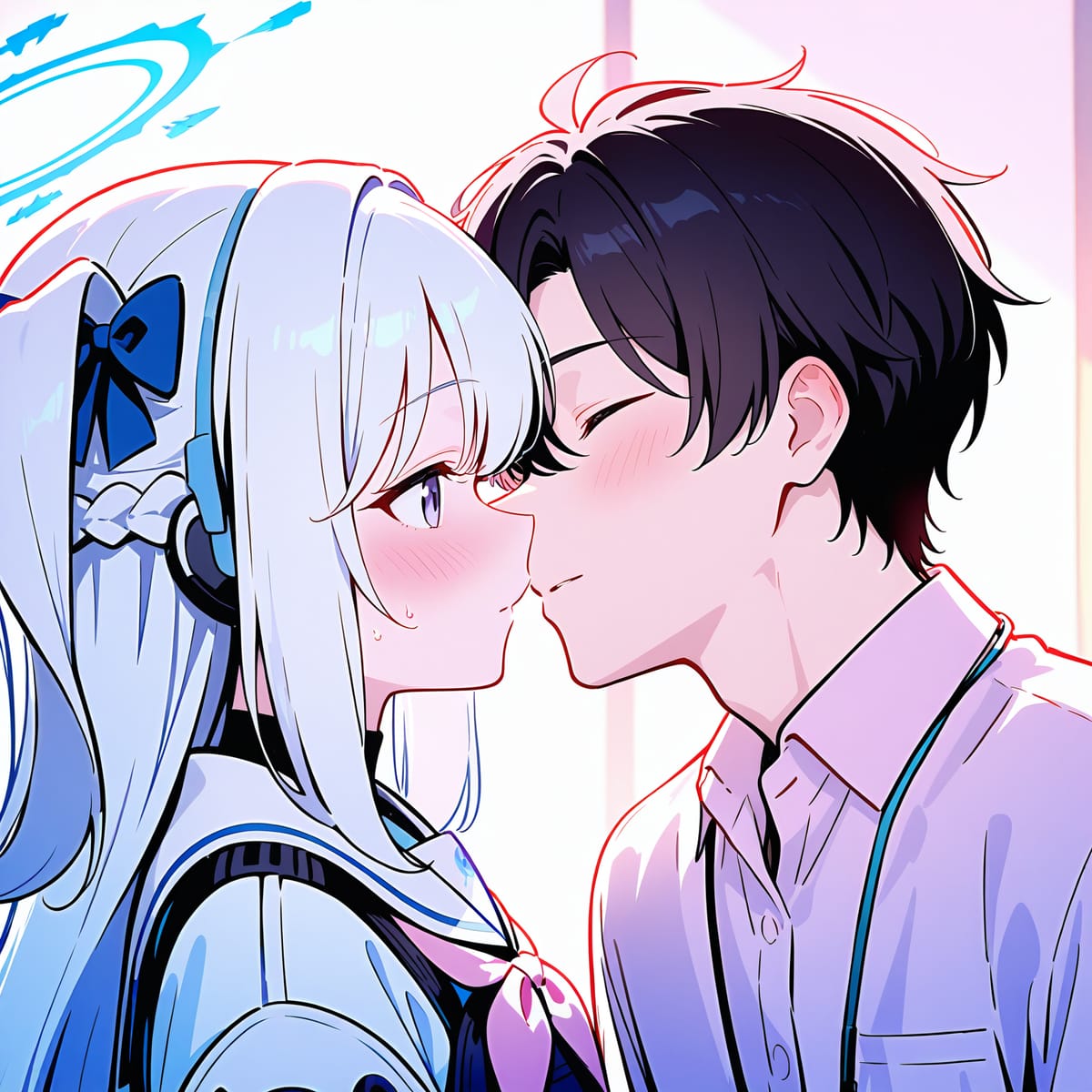 月雪宫子接吻二次元蔚蓝档案瑟瑟图片_7