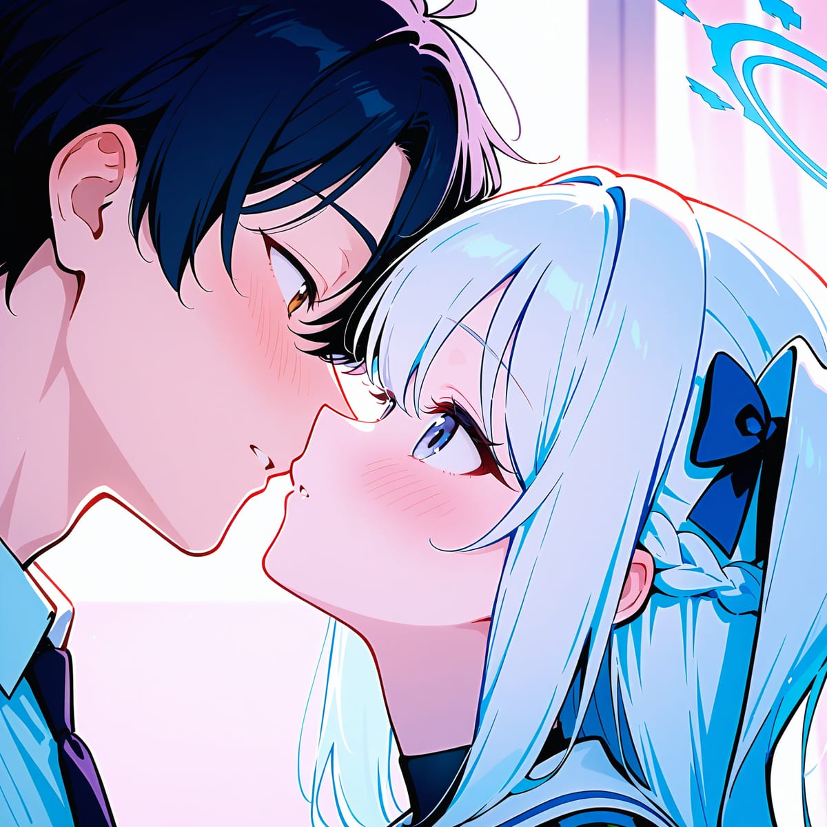 月雪宫子接吻二次元蔚蓝档案瑟瑟图片_8