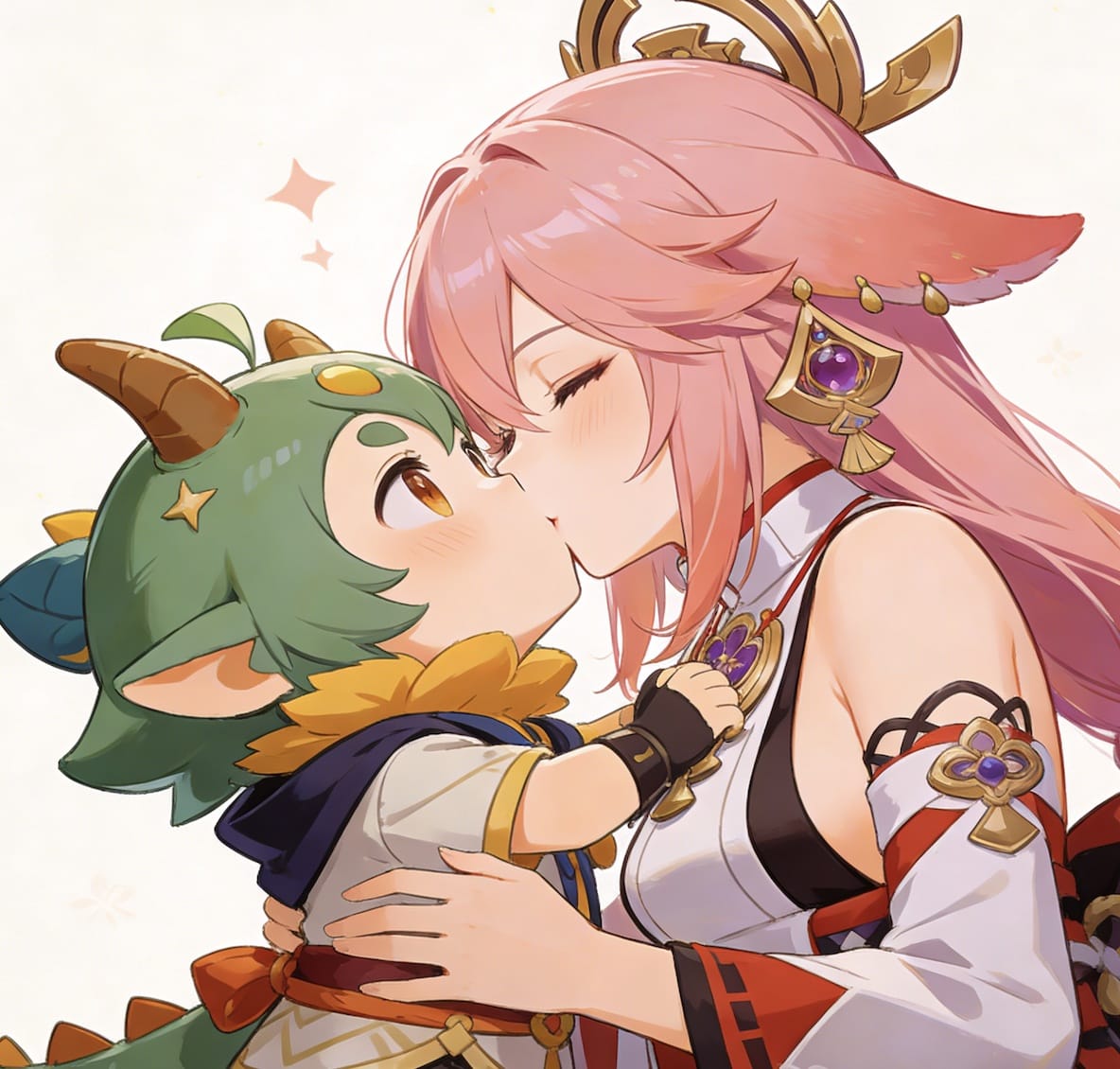 八重神子和丘丘人繁衍后代的图片_3