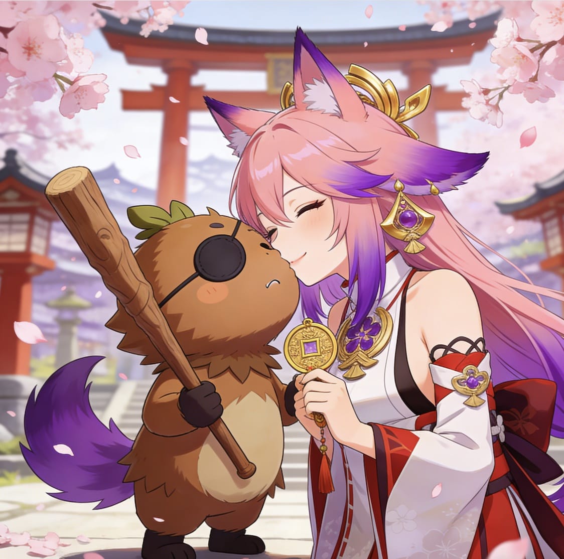 八重神子和丘丘人繁衍后代的图片_4