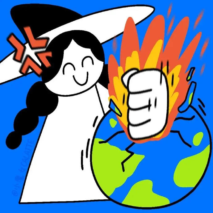 女生不好惹发飙卡通头像_10