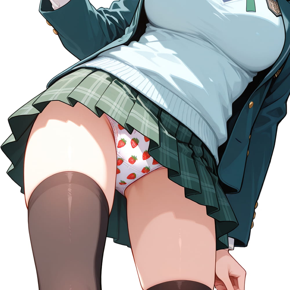 二次元jk短裙穿搭图片裙子之下是什么样？_2