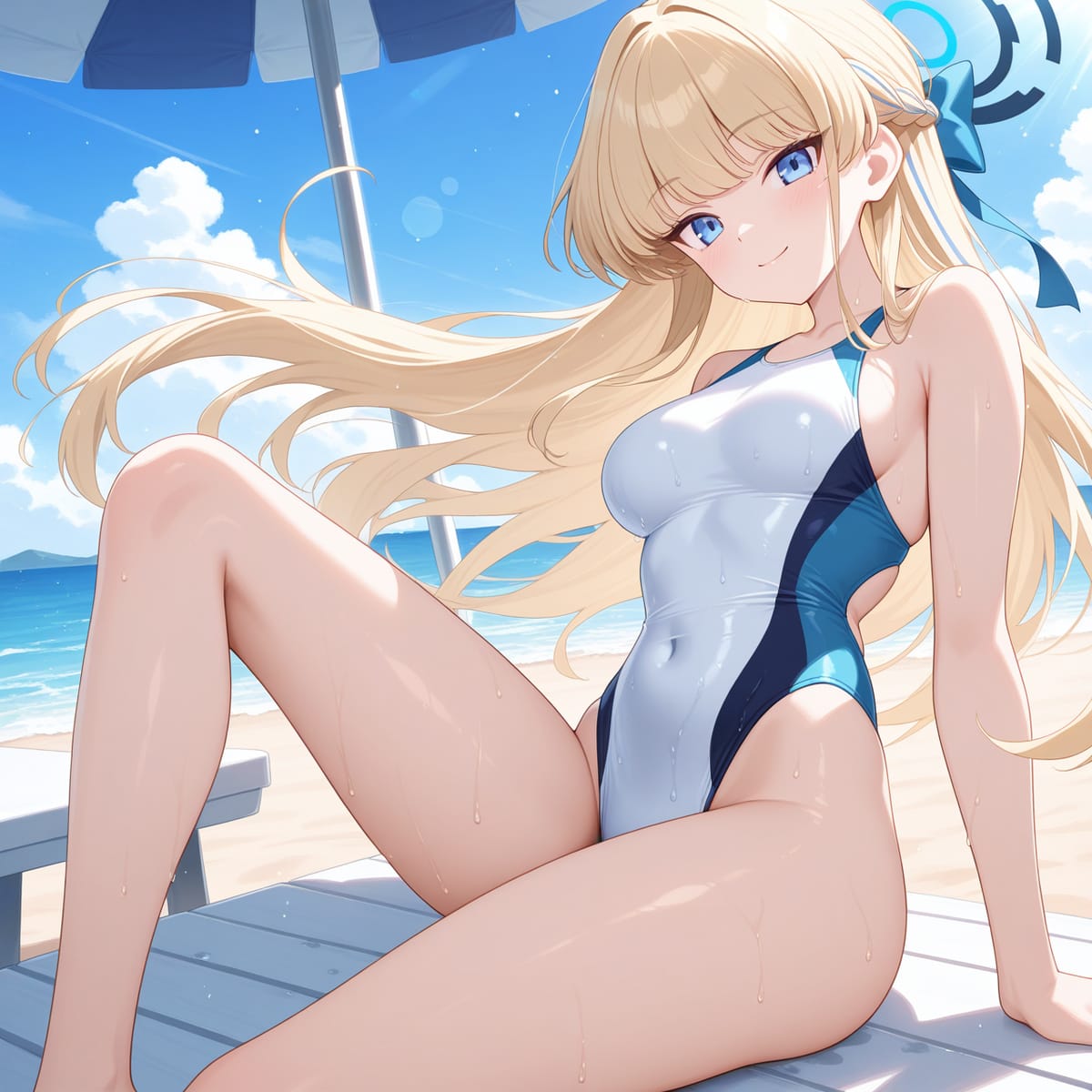 蔚蓝档案飞鸟马时二次元18+泳装图片_7