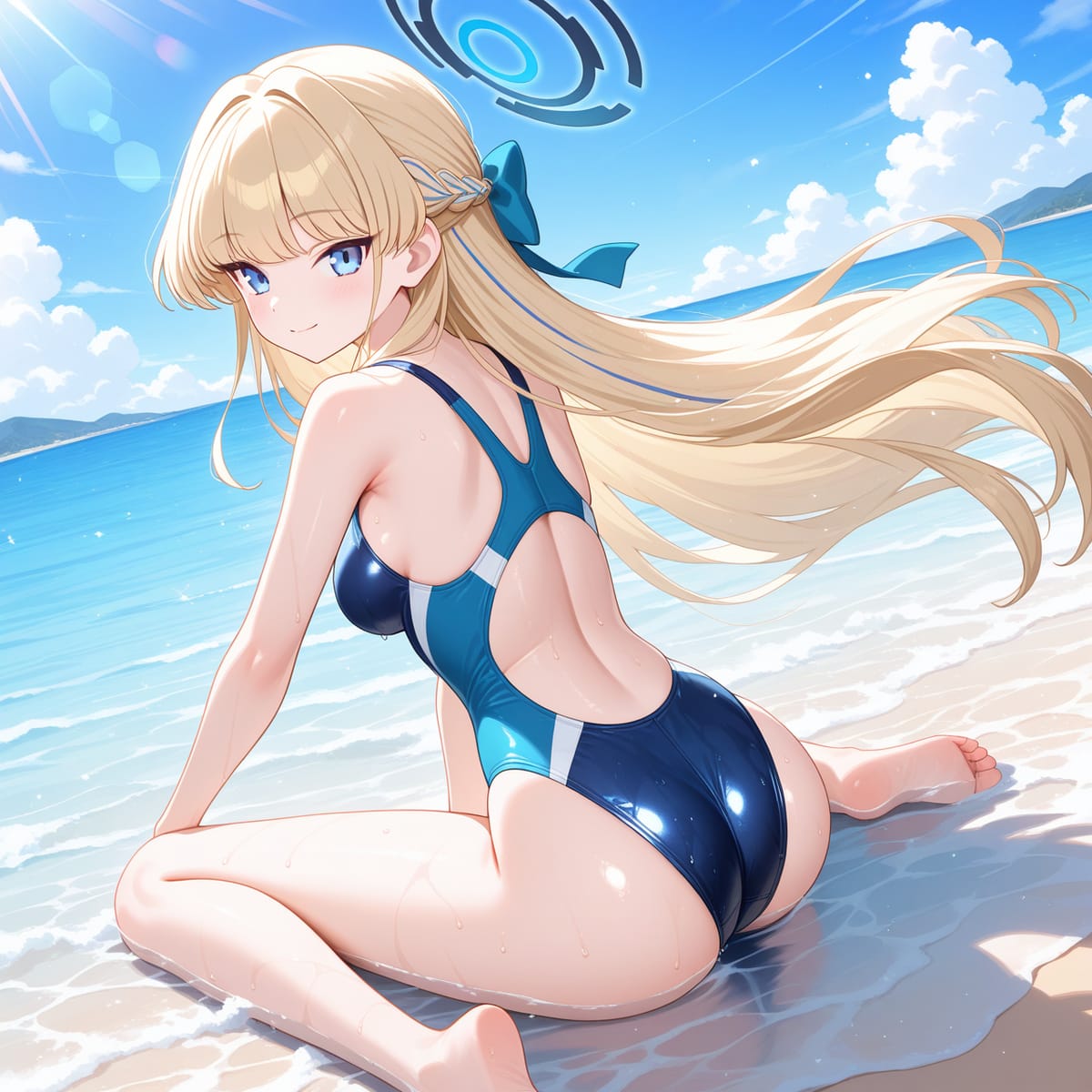 蔚蓝档案飞鸟马时二次元18+泳装图片_9